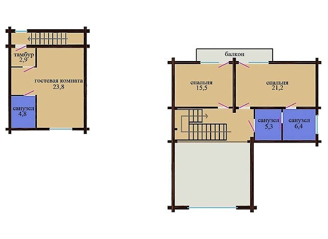 木制小屋从日志,白俄罗斯,明斯克,项目“木屋”