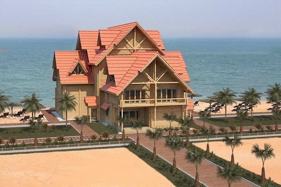 在阿联酋建造一座木屋酒店迪拜，波斯湾，酒店项目 - 建筑公司Archiline Houses