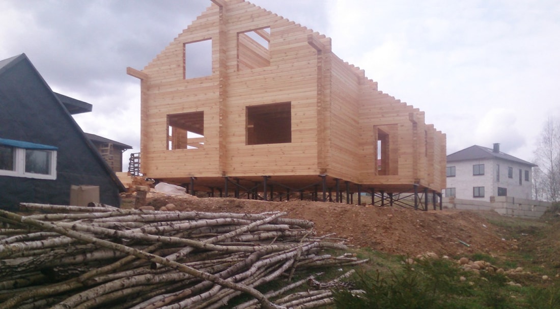 डबल लकड़ी के बीम