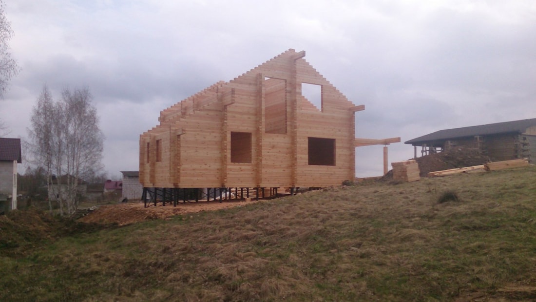 डबल लकड़ी के बीम