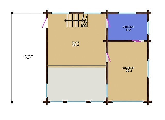 घर की लकड़ी की संरचना, घर का लेआउट