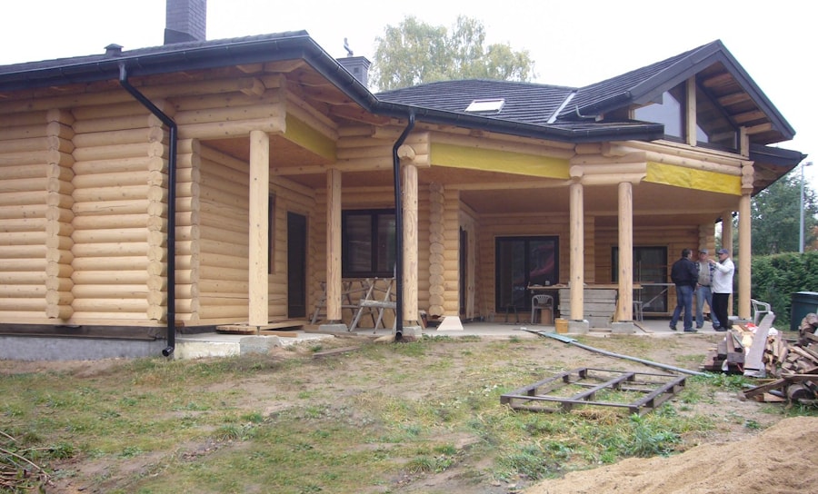 Casa de madera de un tronco en Polonia "Dieta"