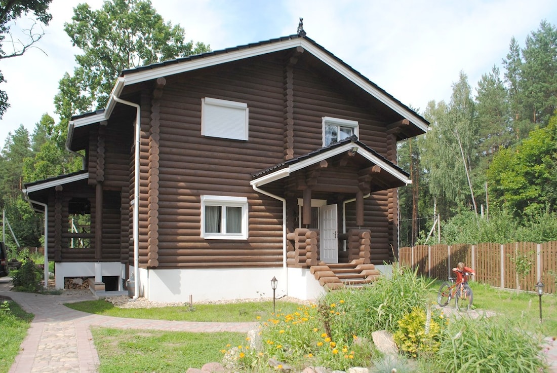 Casa de madera de dos plantas con terraza "Soul" 227 m²