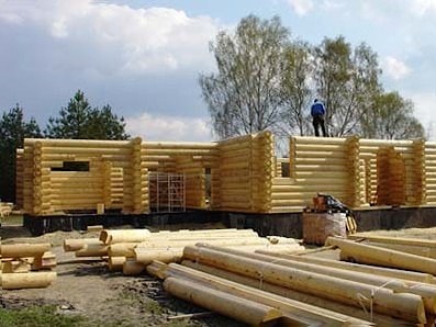 Vi bygger et trehus "Voytek" i Polen på nøkkelferdig basis (fotografier fra 2006)