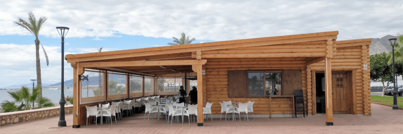 Bygging av en tre-restaurant på hotellet "El Galeón" Spania