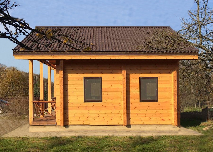 Casa de madera de vigas encoladas