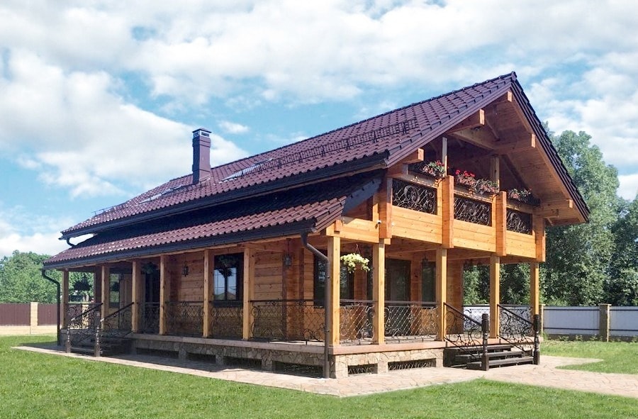 "Mutluluk" teraslı ahşap ev, 170 m²  