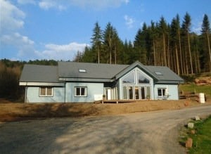 Frame house Krummenacker construction in Saint-Quirin, France  
