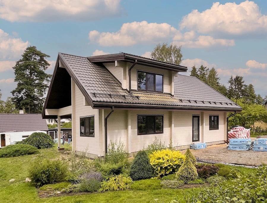 Casa moderna de madera laminada "Estonia Loksa" Tommy Cash 180 m2   