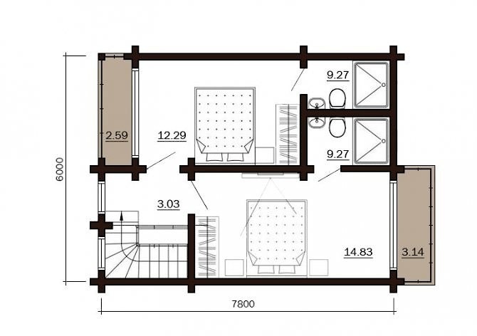 Plan dexieme etage