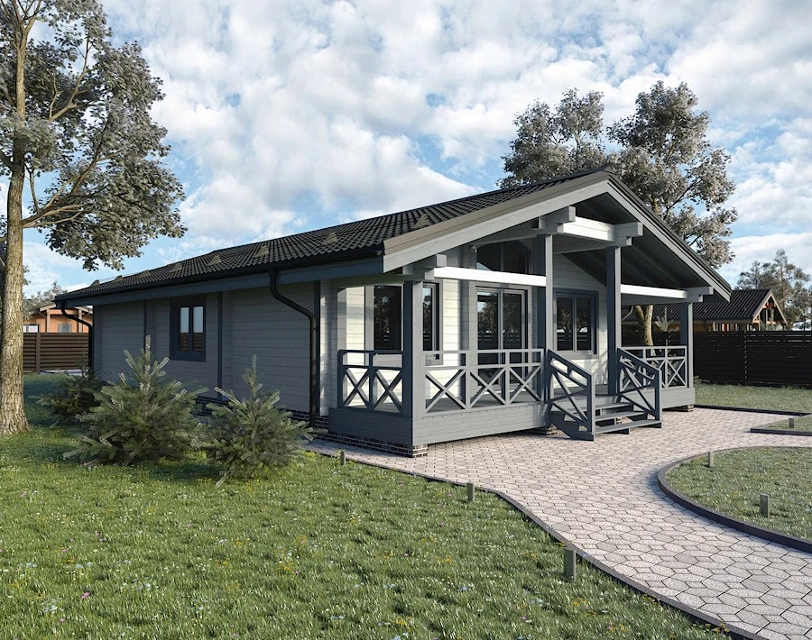 Projet de maison typique de bois de placage stratifié - 100-120 sq. m  