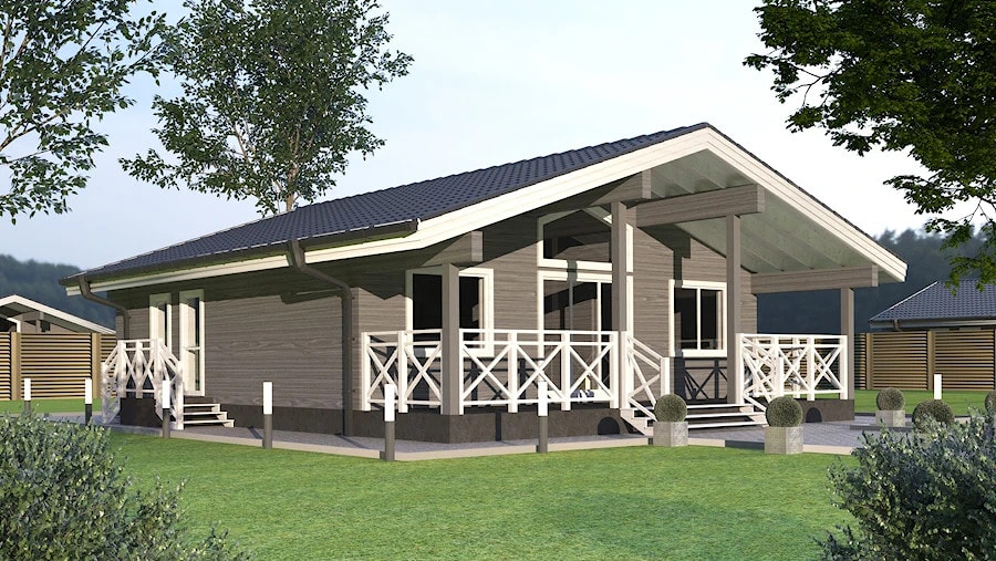 Maison à ossature bois, projet "Frame 103"  