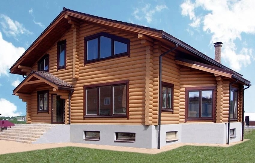 Maison en madriers contrecollés 243 m²  