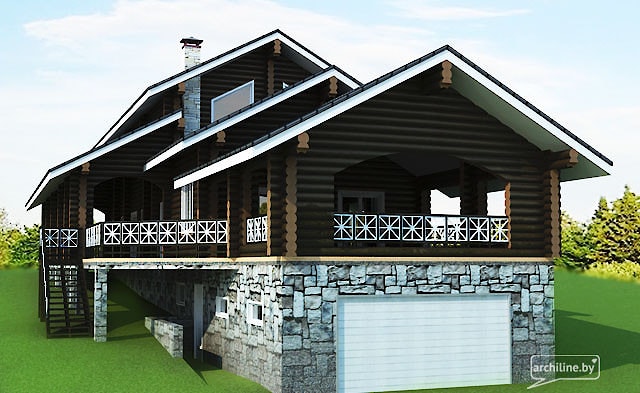 Grande maison en bois "la montagne" 440 m²