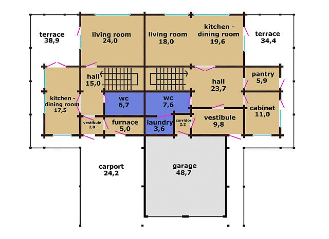 Maison Duplex de deux appartements 507 m²