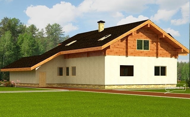 Maison en bois superficie 290 m²
