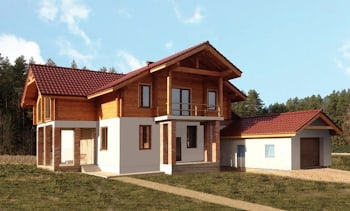 maison en bois lamellé collé superficie 290 m²