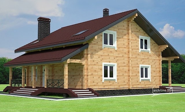 بيت من الخشب بمساحة 177 متر مربع