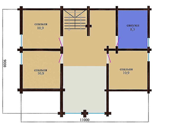 异形胶合木材房屋面积132m² - 价格查询
