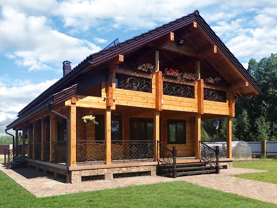 Maison en bois de bois de placage stratifié "Happiness" 175 m2  