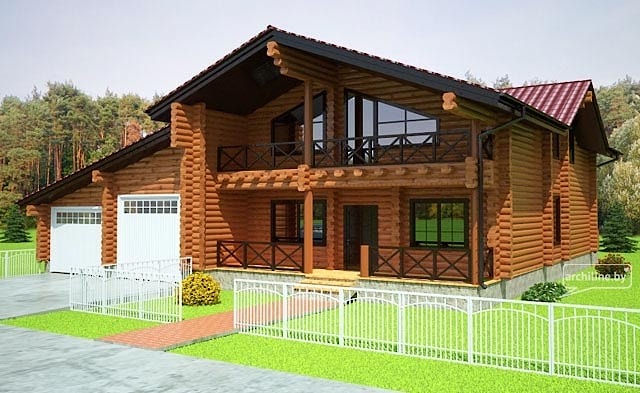 乡村木屋，北欧风格345平方米，混凝土基础，项目“Domeko” - 定价要求  