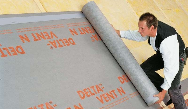 扩散三层膜用于原木小屋的全绝缘陶瓷屋顶DELTA VENT N和DELTA VENT N PLUS  - 价格:253.00白俄罗斯卢布。 / 345.00 BYR面积75平方米