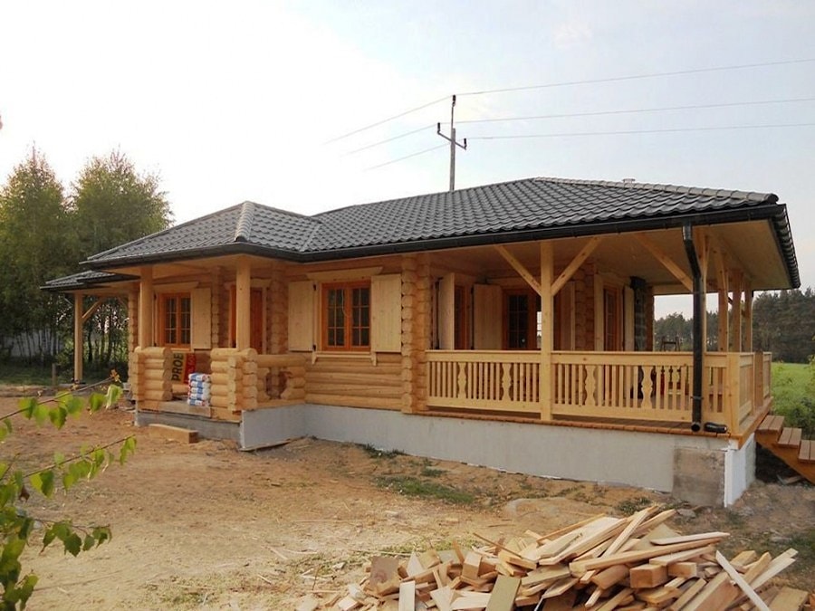 木制木屋白俄罗斯，Braslav湖，牛仔项目162平方米 - 住宅项目  