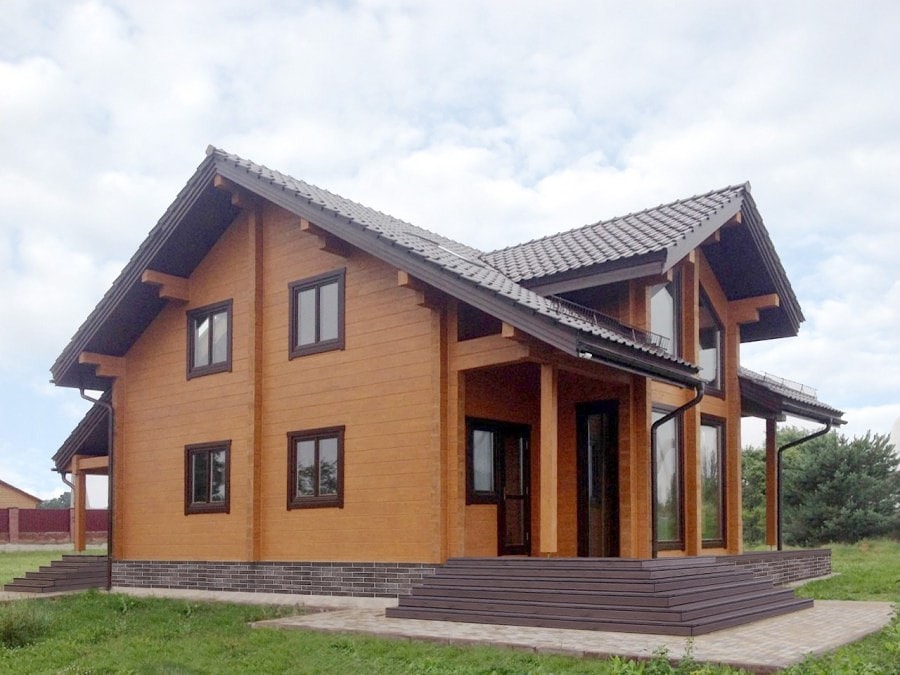 Casa de madera, proyecto "Familia" 177 m²  